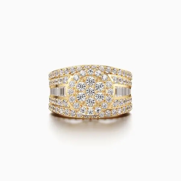 Milestone Diamond Ring in Yellow 14k Gold