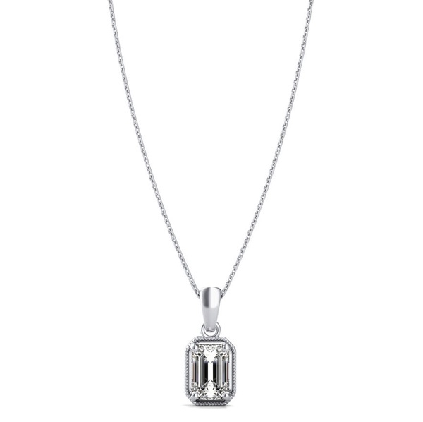 CaratX Natural Diamond Solitaire Pendant 0.40-0.50 ctw