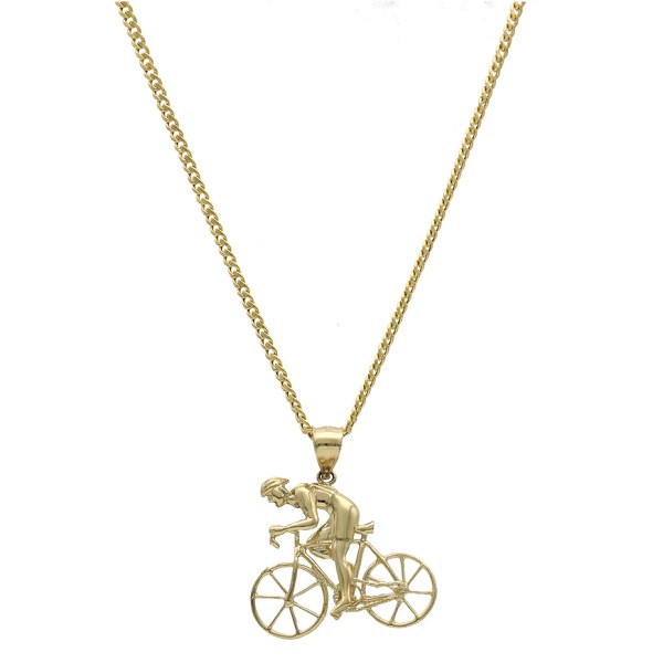 Gold Cuban Chain Road Bike Set