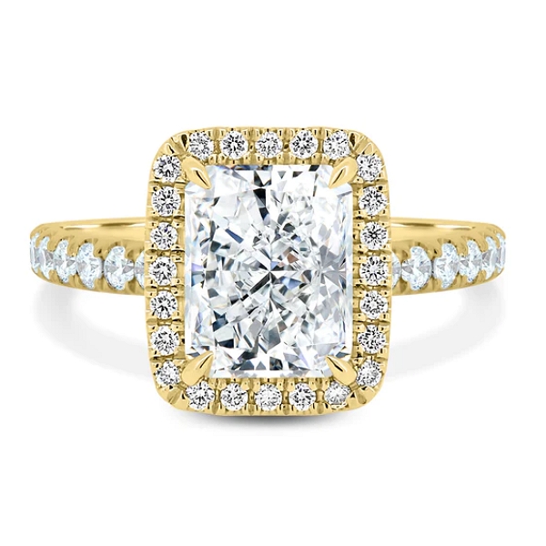 Radiant Halo with Pave Ring