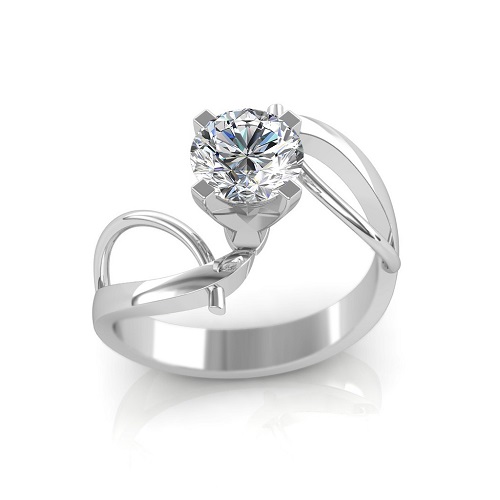 0.30 CARAT PLATINUM - THE INFINITY TWIST RING