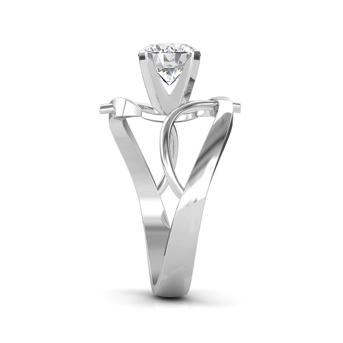 0.30 CARAT PLATINUM - THE INFINITY TWIST RING