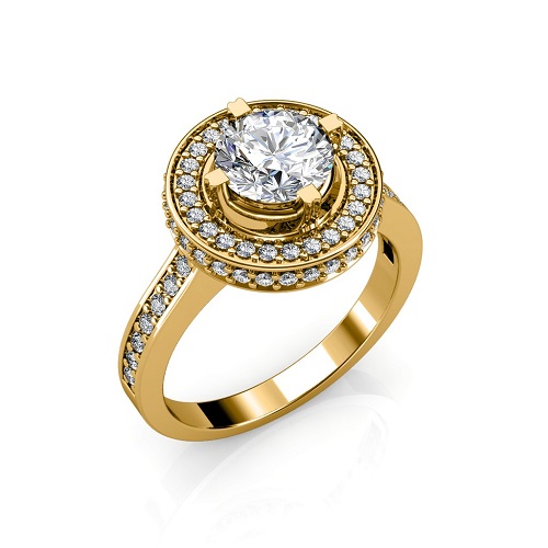 THE DUAL HALO SOLITAIRE RING