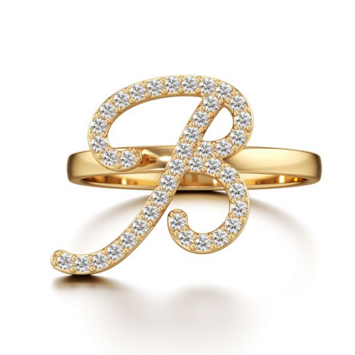 Diamond Ring in Yellow 10k Gold
