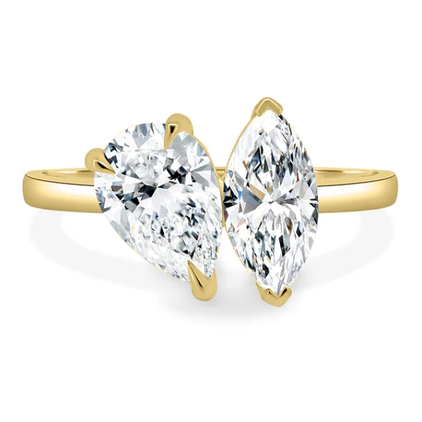 Double Setting Pear and Marquise Solitaires